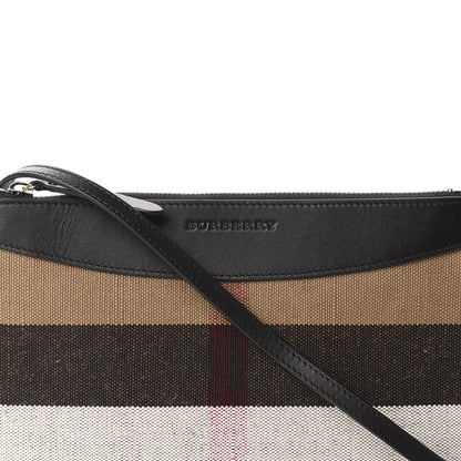 Burberry Mega Check Peyton Crossbody Clutch Bag Black 11 of 11