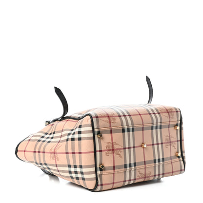 Burberry Haymarket Check Small Canterbury Tote Black 4 of 8