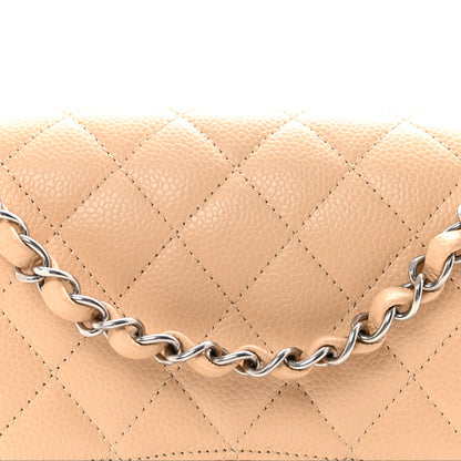 Chanel Caviar Quilted Medium Double Flap Beige 8 of 11