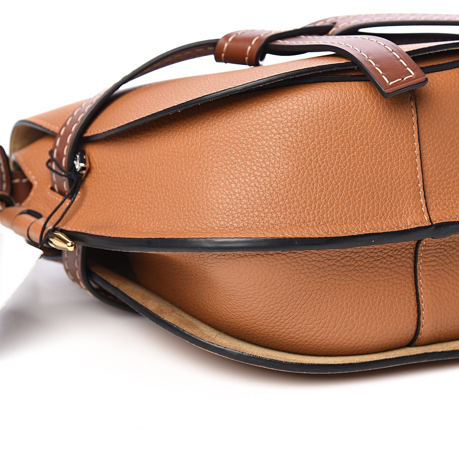 Loewe Grained Calfskin Small Gate Crossbody Bag Caramel Pecan 6 of 8