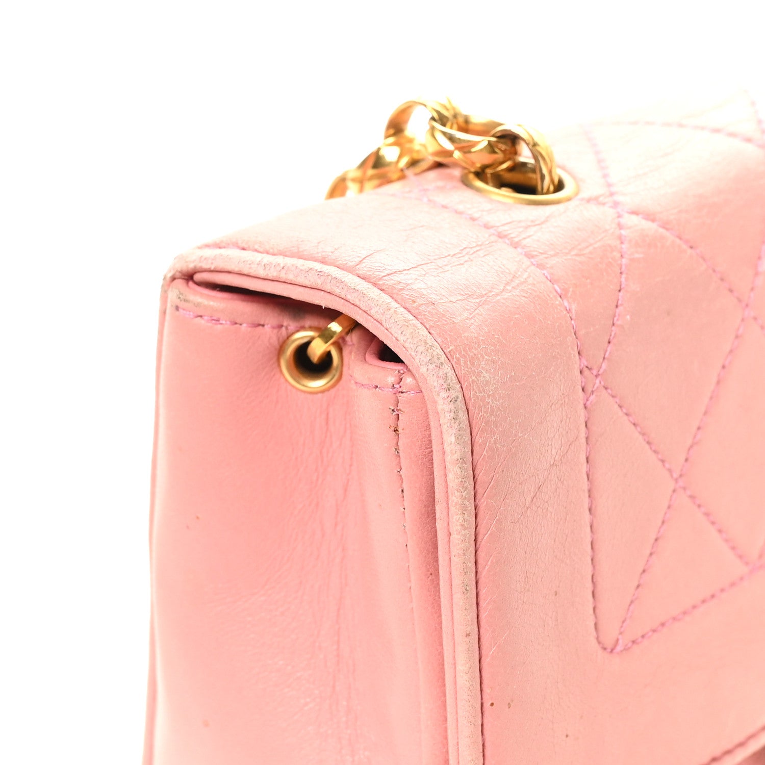 Chanel Lambskin Quilted Mini Bijoux Diana Flap Pink 13 of 13