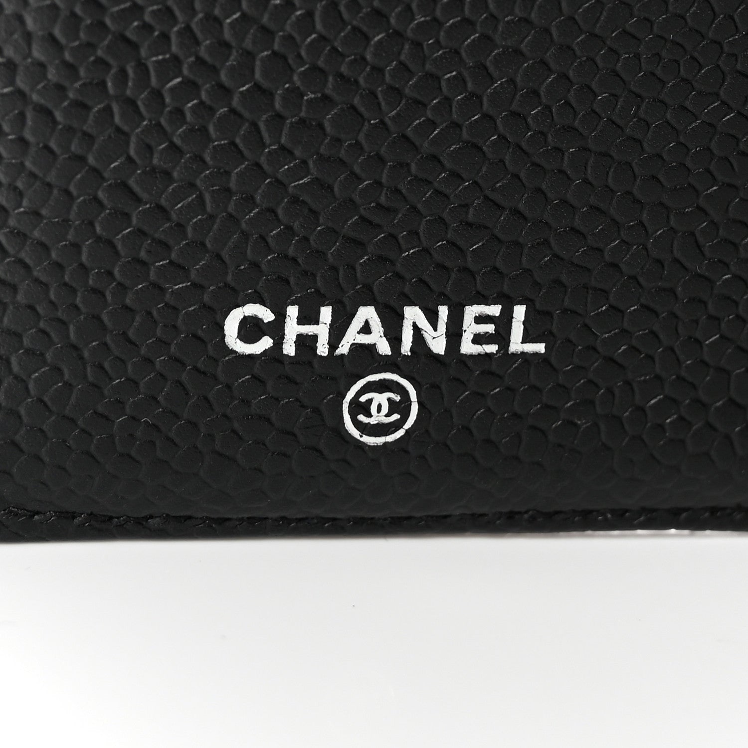 Chanel Caviar Quilted Yen Wallet Black 7 of 15