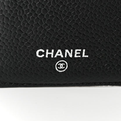 Chanel Caviar Quilted Yen Wallet Black 7 of 15