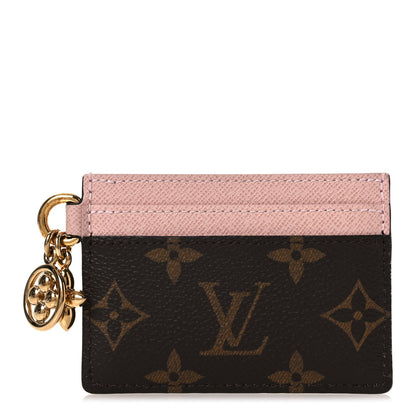 Louis Vuitton Monogram LV Charms Card Holder Rose Ballerine 1 of 7