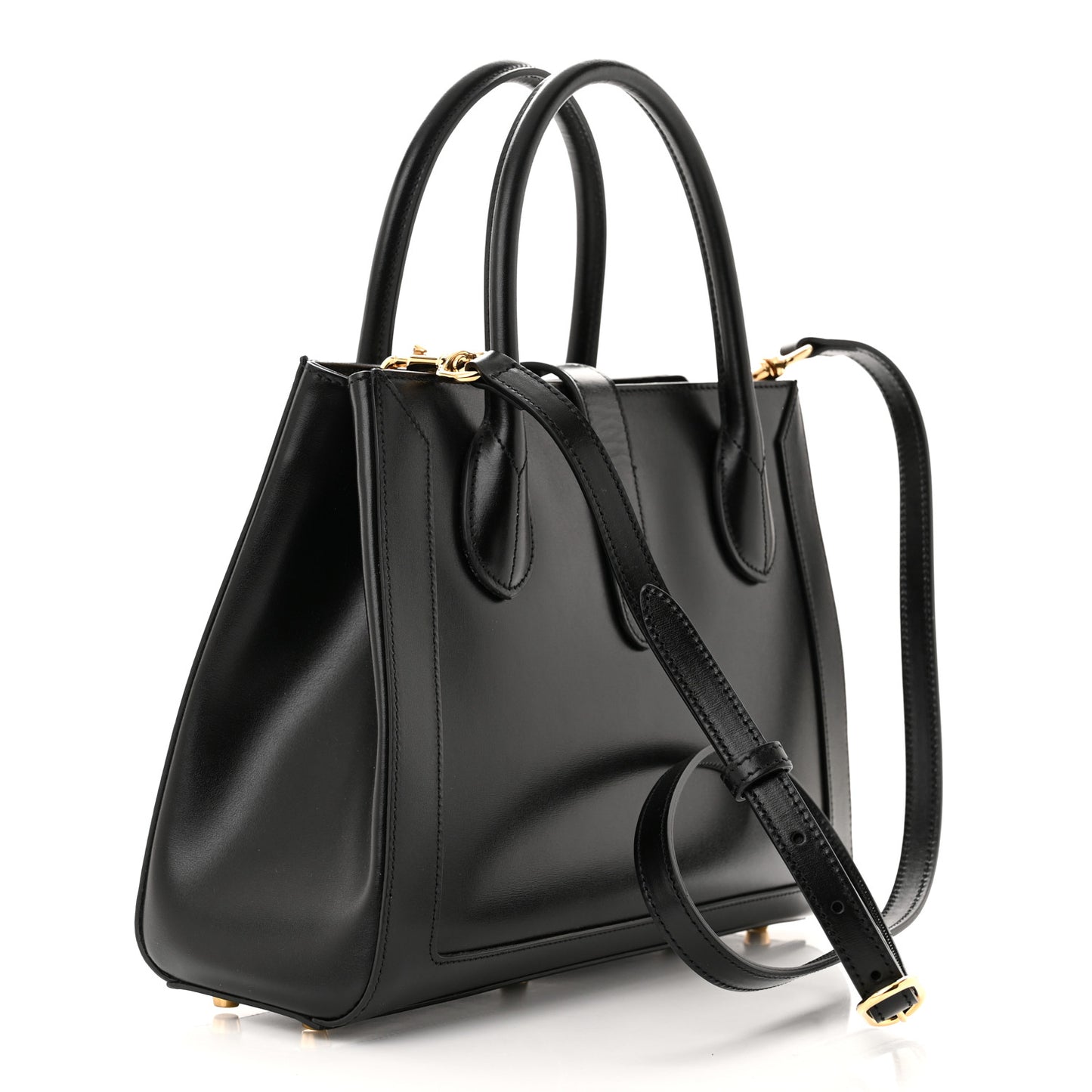 Boarded Plutone Calfskin Medium Jackie 1961 Tote Black