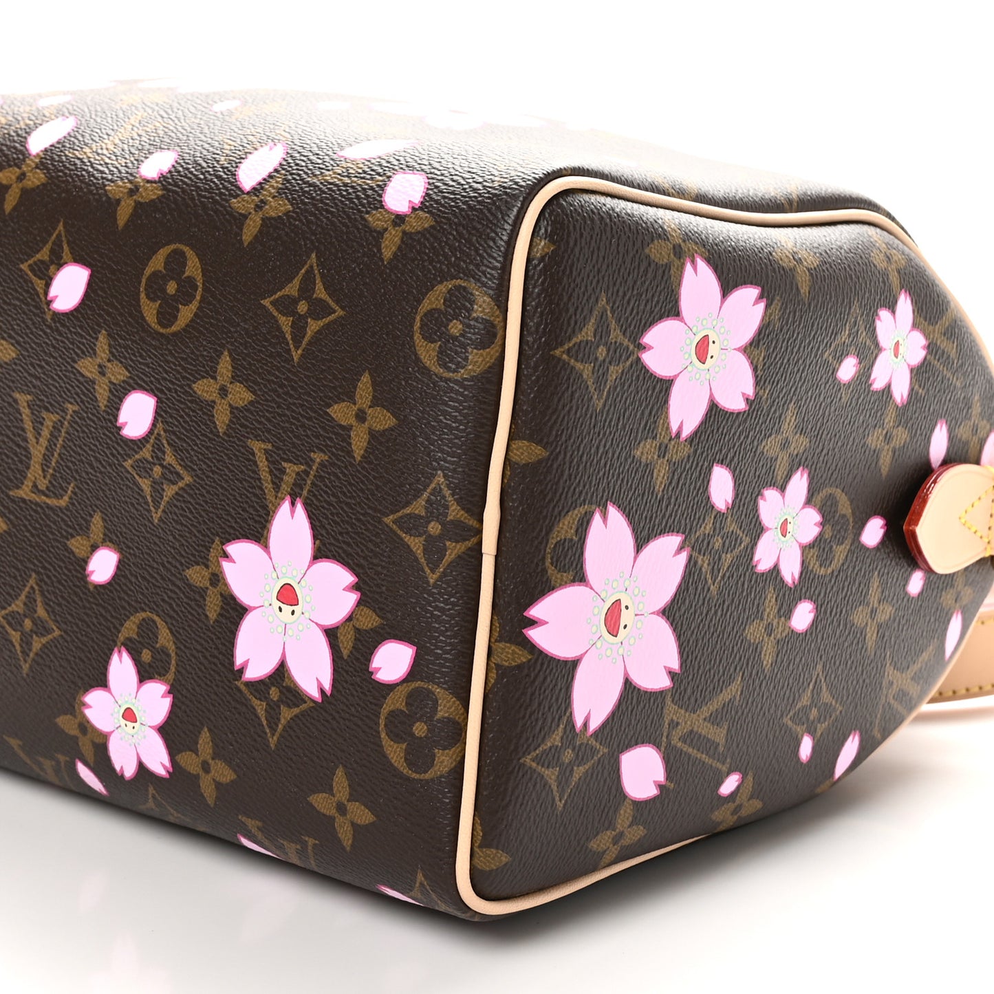 LV X TM Monogram Cherry Blossom Speedy Bandouliere 25 Sakura Brown