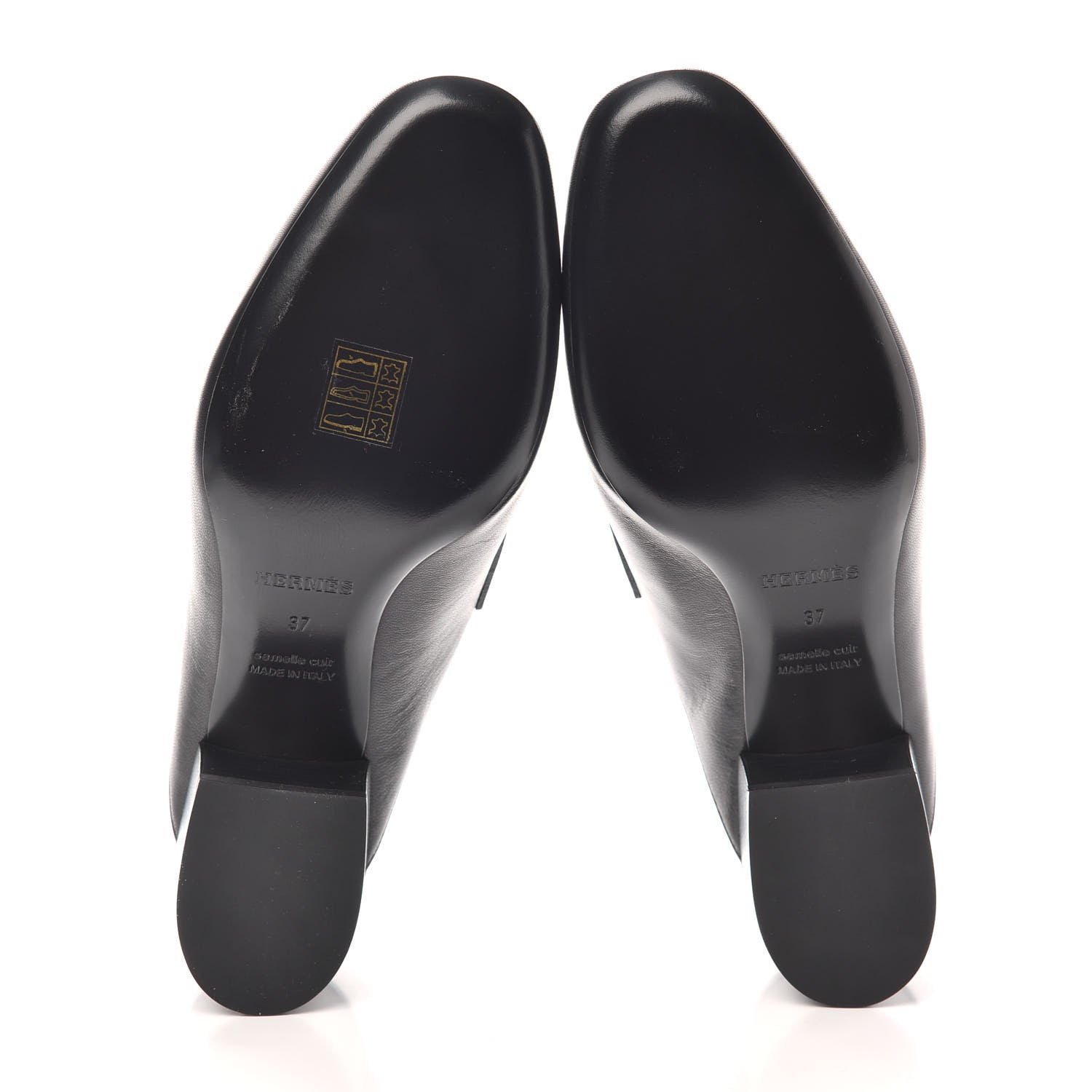 Hermes Goatskin Trocadero Mule 37 Black 7 of 7