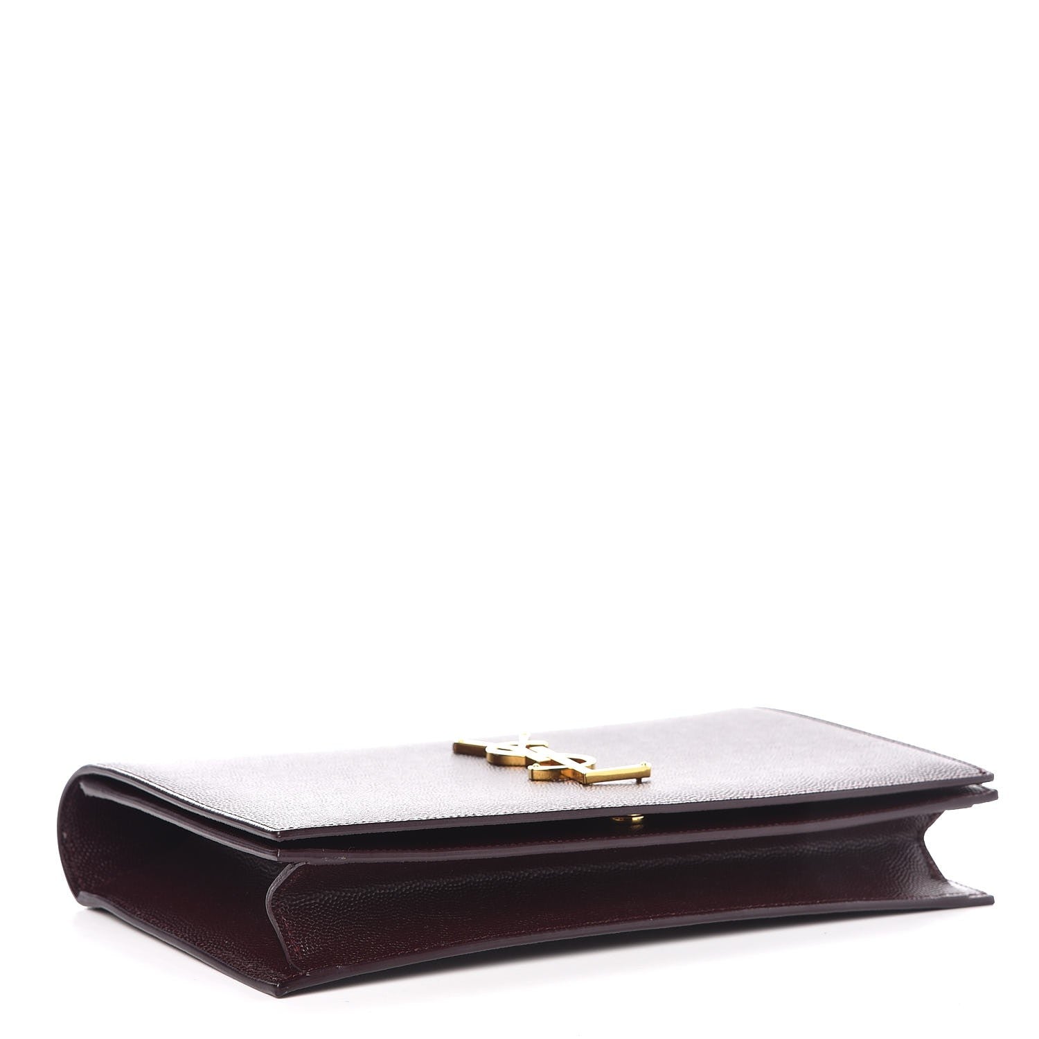 Saint Laurent Grain De Poudre Classic Kate Monogram Clutch Amaranto 4 of 6