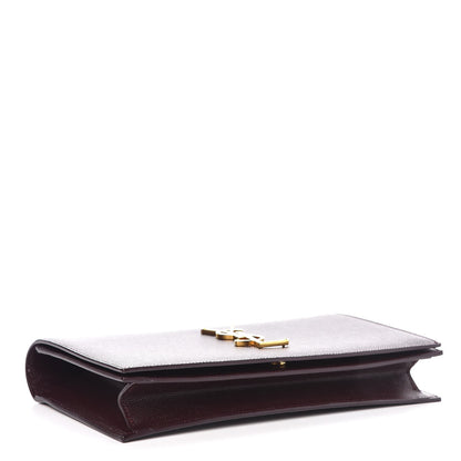 Saint Laurent Grain De Poudre Classic Kate Monogram Clutch Amaranto 4 of 6