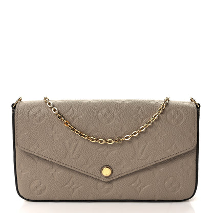 Louis Vuitton Empreinte Pochette Felicie Chain Wallet Tourterelle 3 of 10