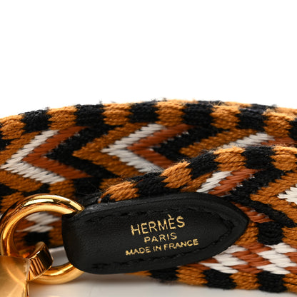 Hermes Toile Swift 25mm Sangle Allegro Shoulder Strap Sesame White Black 3 of 5