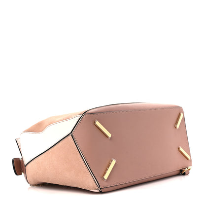Loewe Calfskin Suede Medium Puzzle Bag Blush 4 of 12