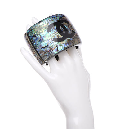 Chanel Resin Cuff Bracelet Green 2 of 5