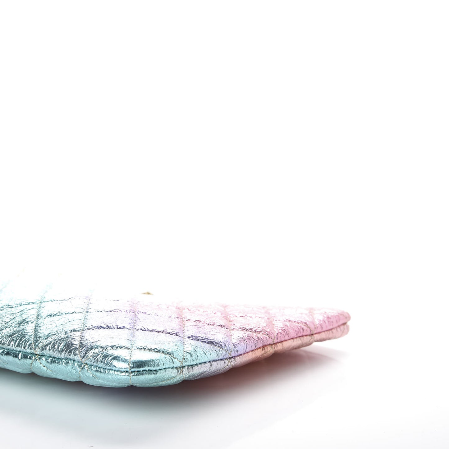 Metallic Goatskin Quilted Medium 2.55 Reissue Cosmetic Case Multicolor