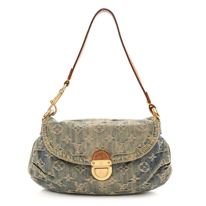 Louis Vuitton Monogram Denim Mini Pleaty Blue 1 of 11