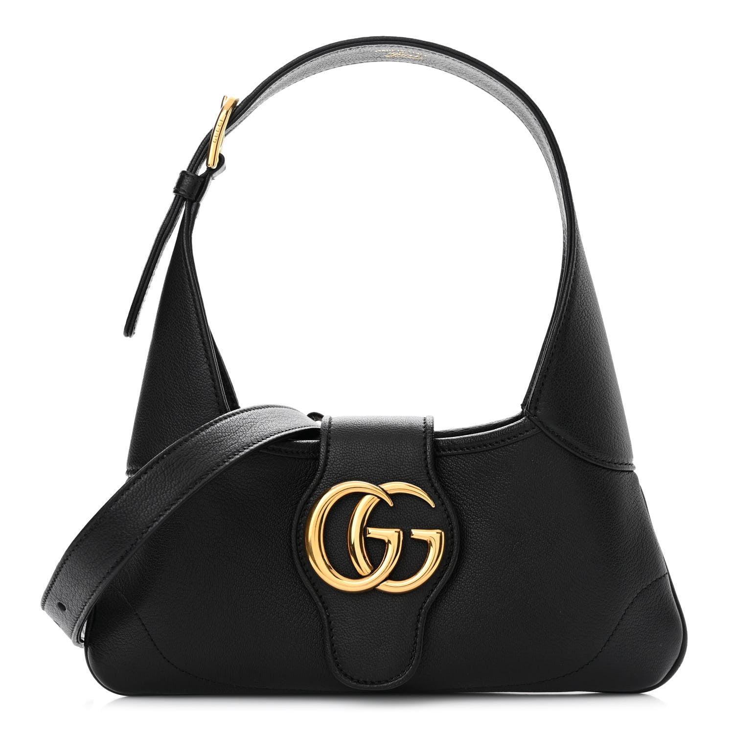 Gucci Goatskin Small GG Aphrodite Shoulder Bag Black 1 of 10