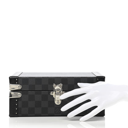 Louis Vuitton Damier Graphite Hard Sided Cufflinks Case 3 of 14