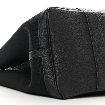 Hermes Toile Militaire Negonda Verso Garden Party Tote 36 MM Black Rouge H 9 of 13