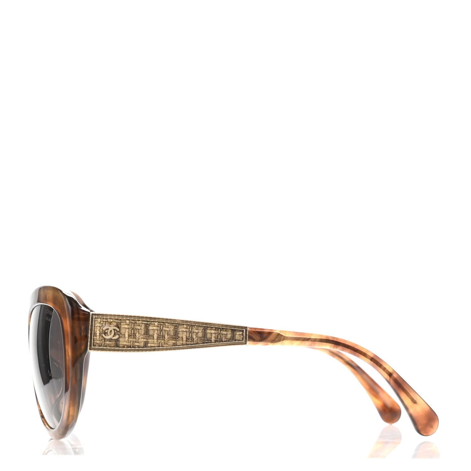 Chanel Butterfly Signature Polarized Sunglasses 5346 Light Brown 3 of 4
