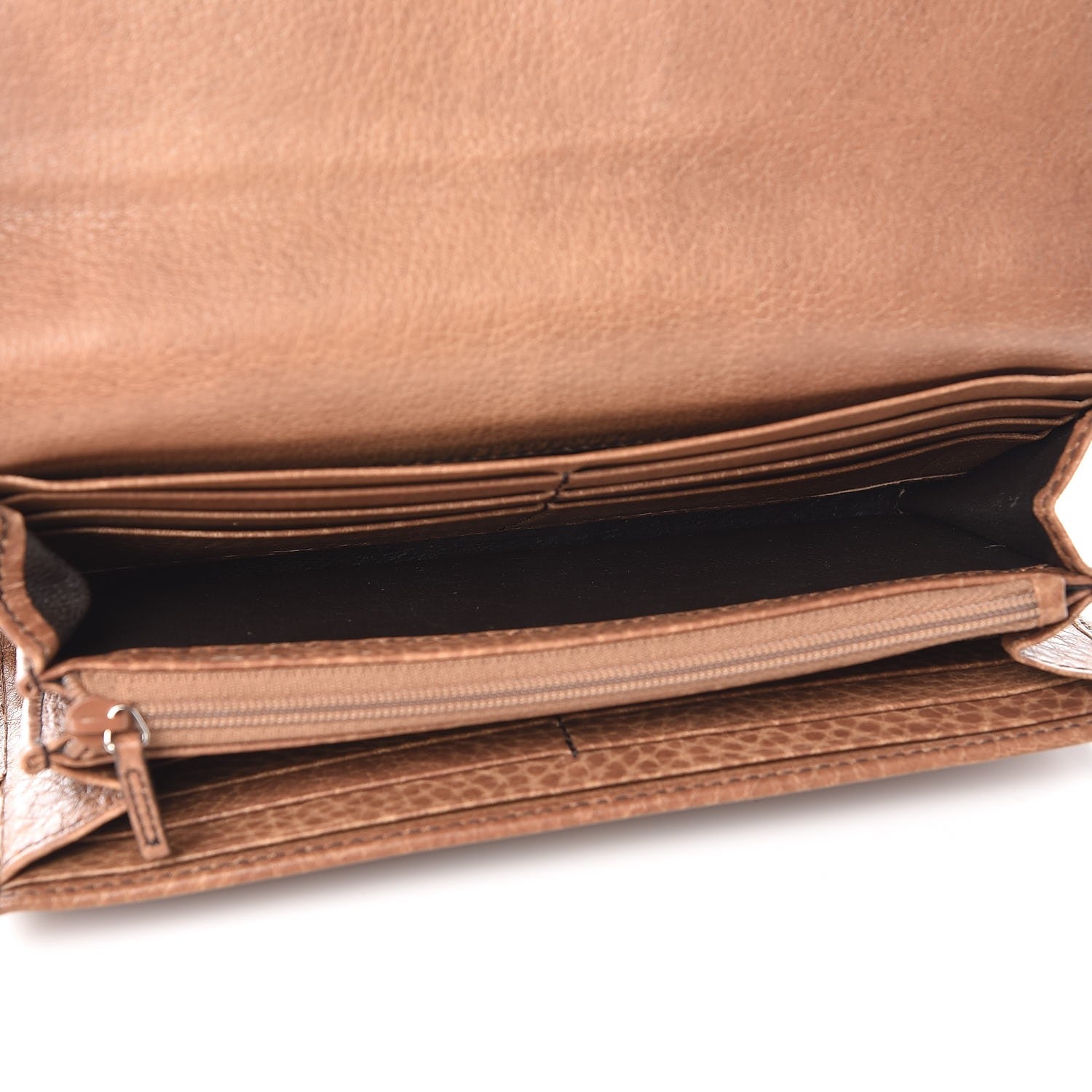 Gucci Guccissima Calfskin GG Continental Wallet Natural 5 of 11