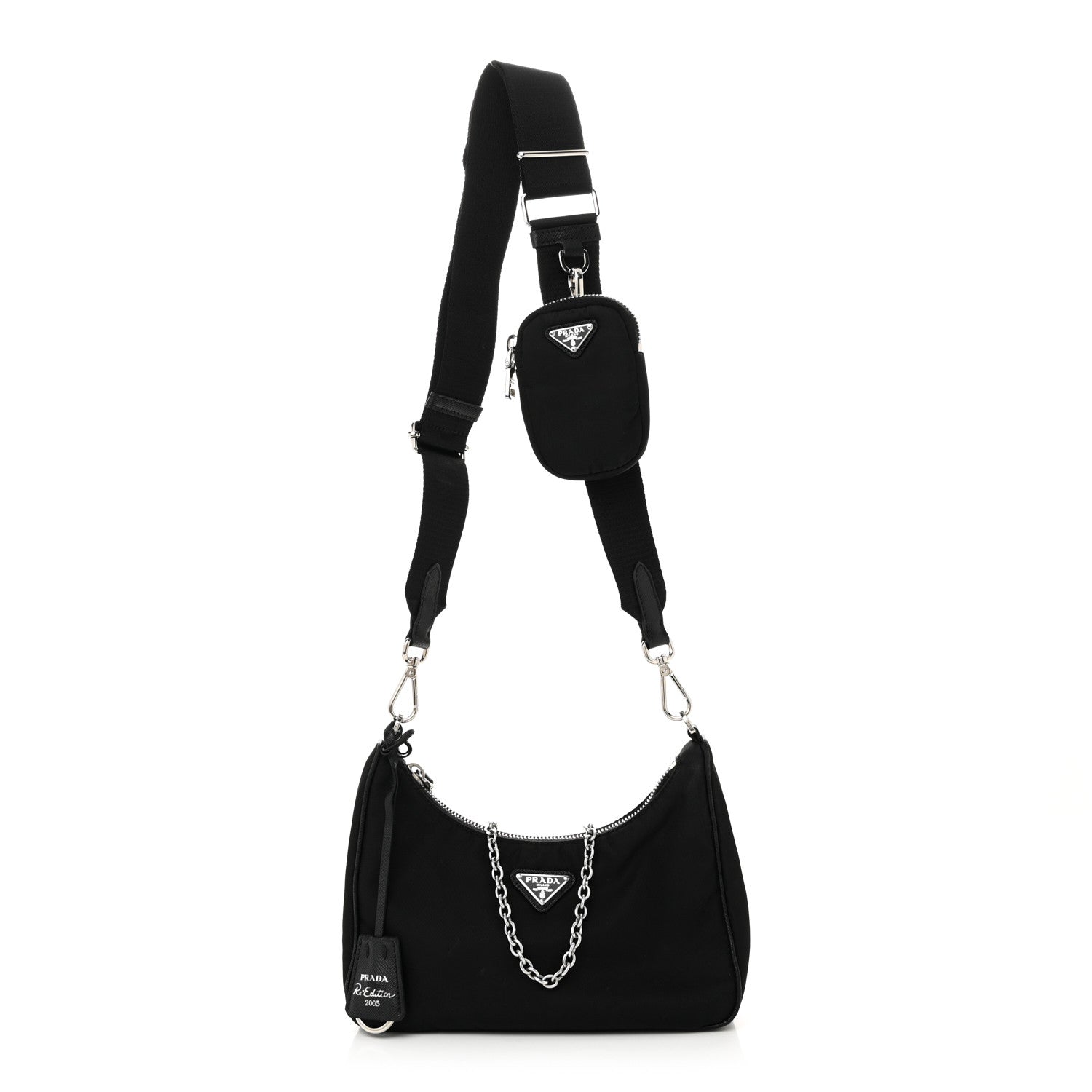 Prada Nylon Re-Edition 2005 Shoulder Bag Black 1 of 9