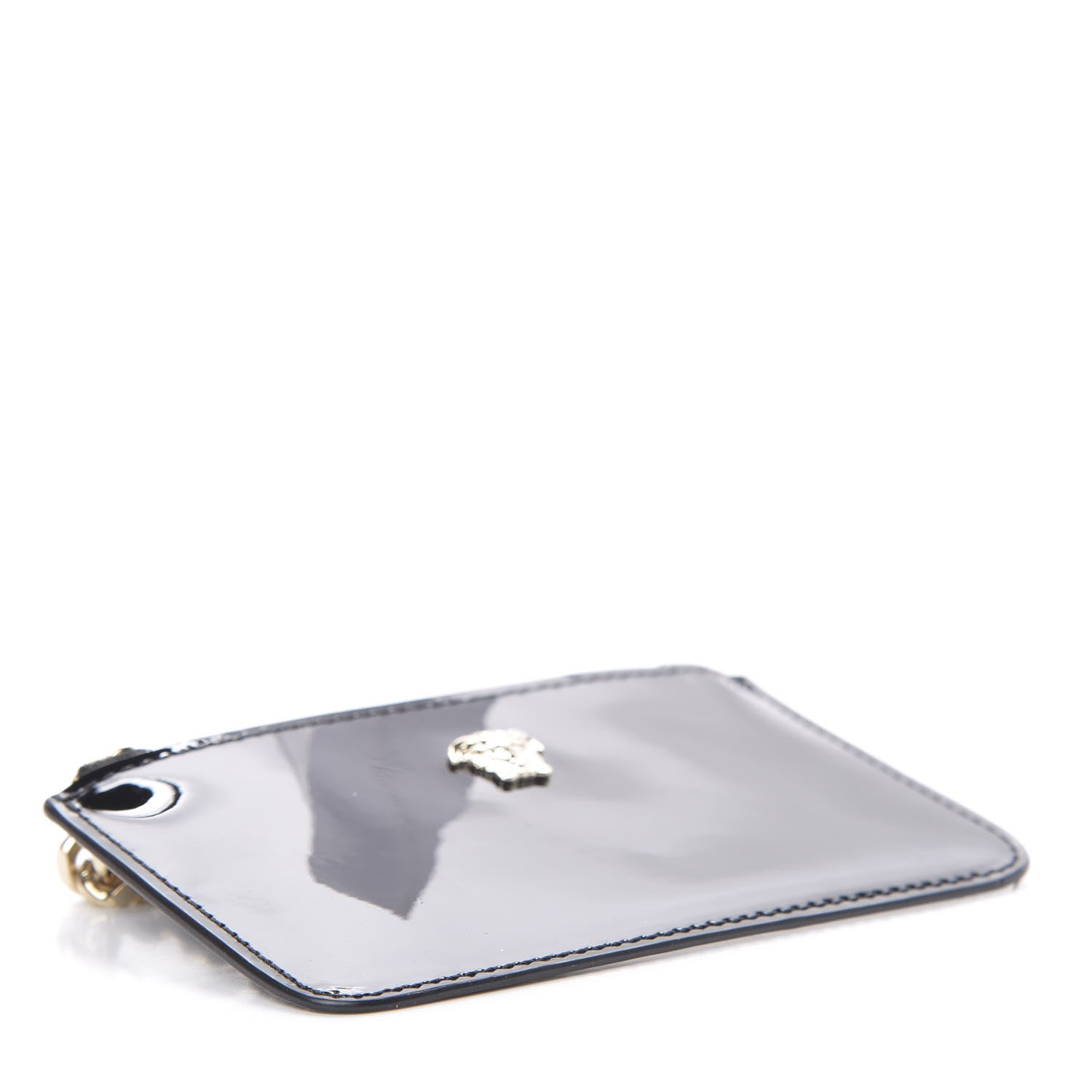 Versace Patent Medusa Coin Pouch Black 4 of 6