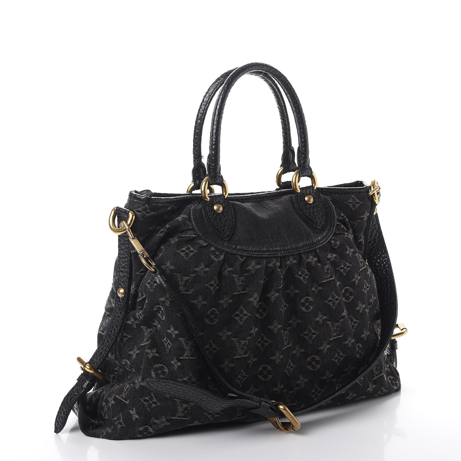 Louis Vuitton Denim Neo Cabby GM Black 3 of 9
