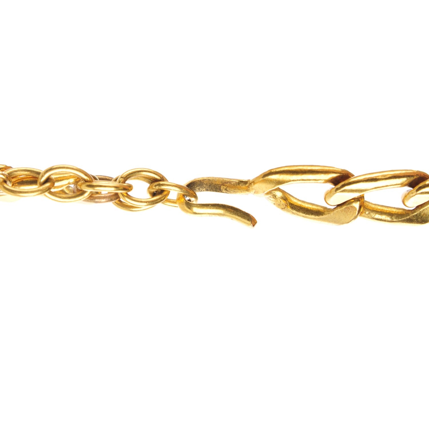 Chanel Gripoix Pearl Medallion Necklace Gold 3 of 6