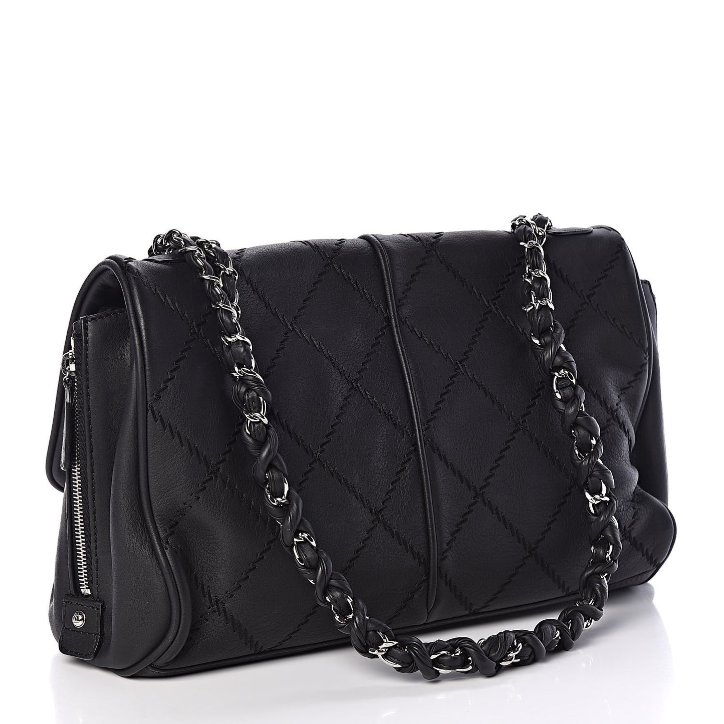 Calfskin Large Darjeeling Flap Black