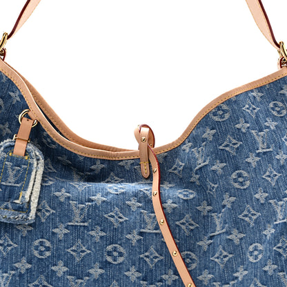 Louis Vuitton Monogram Denim CarryAll MM Blue 17 of 27