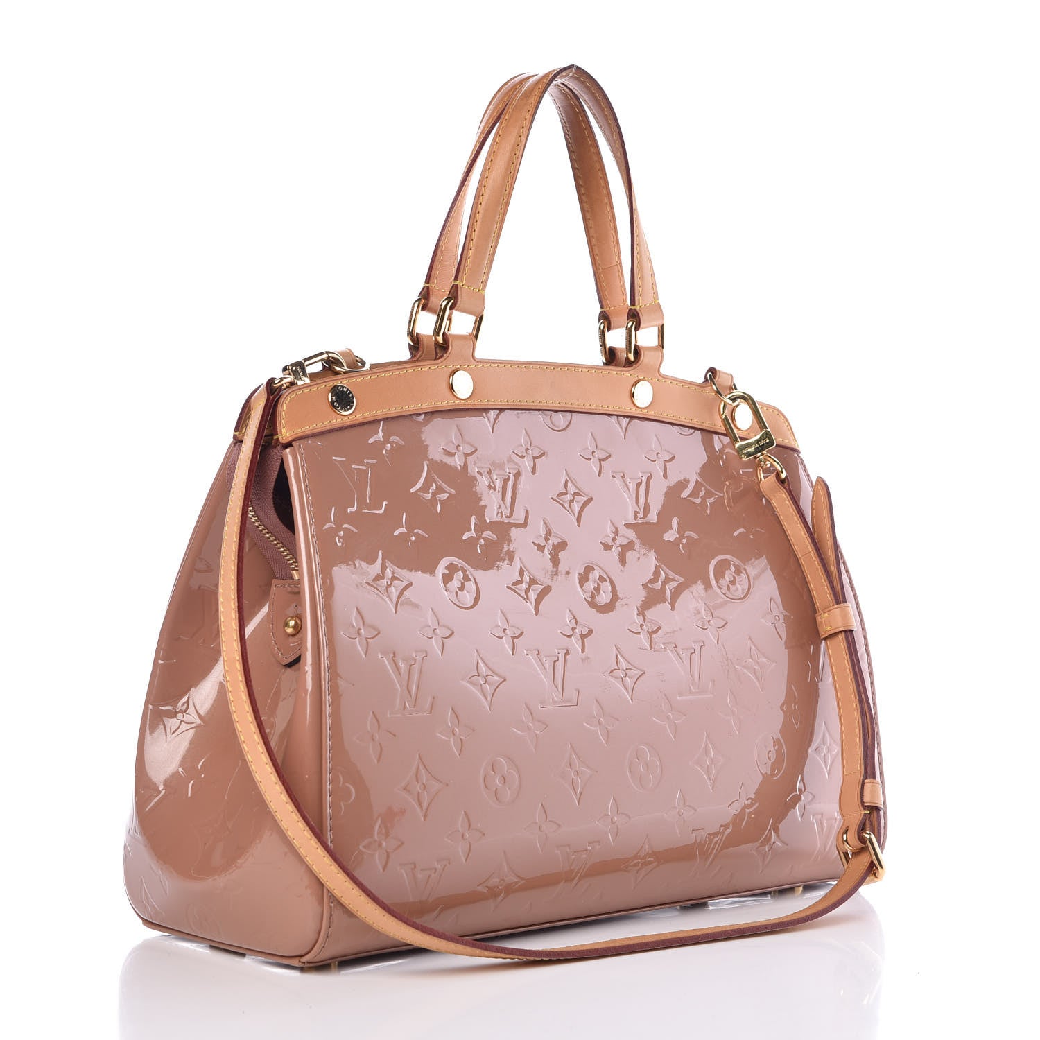 Louis Vuitton Vernis Brea MM Rose Velours 4 of 8