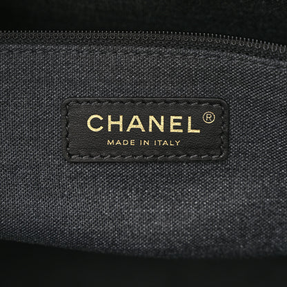 Chanel Calfskin Medium Deauville Tote Black 6 of 13