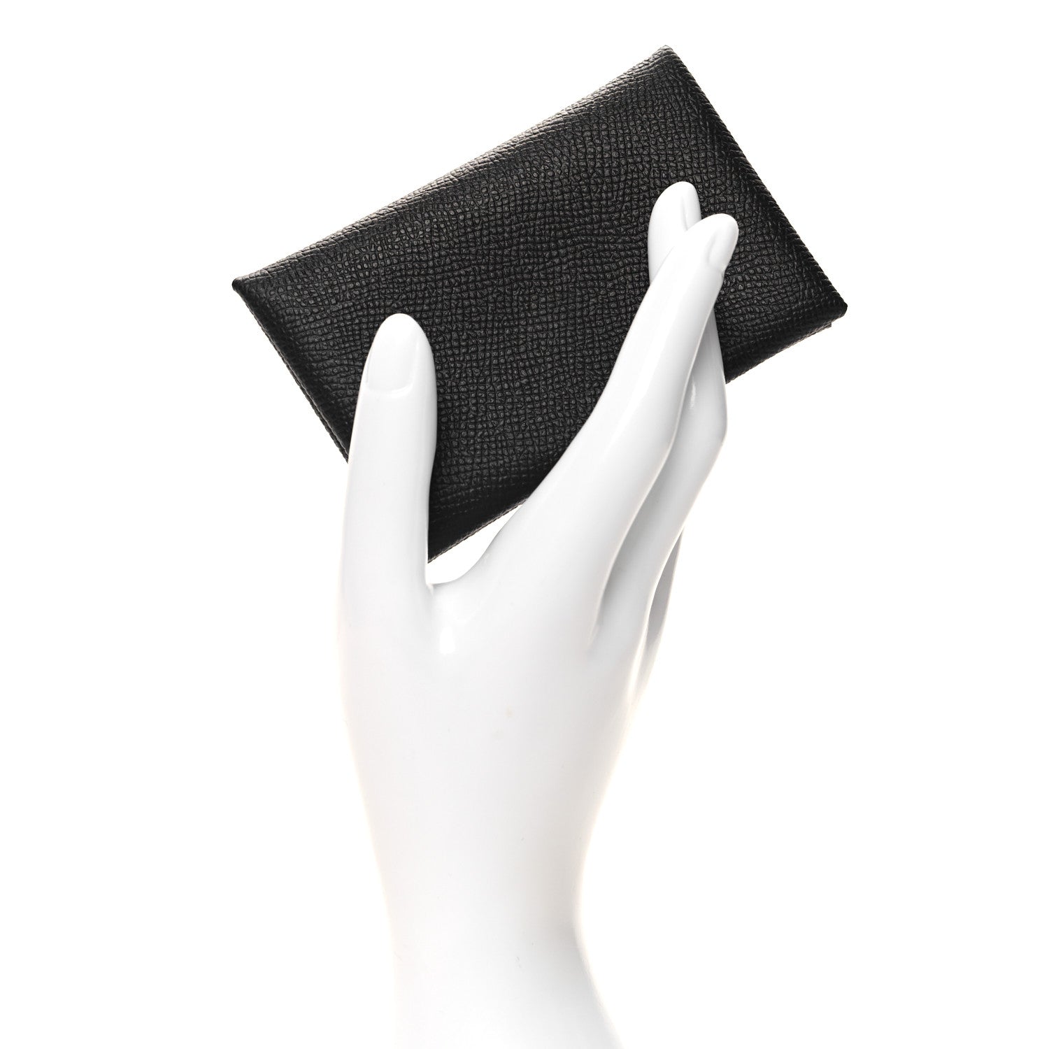 Hermes Epsom Calvi Card Case Black 2 of 10