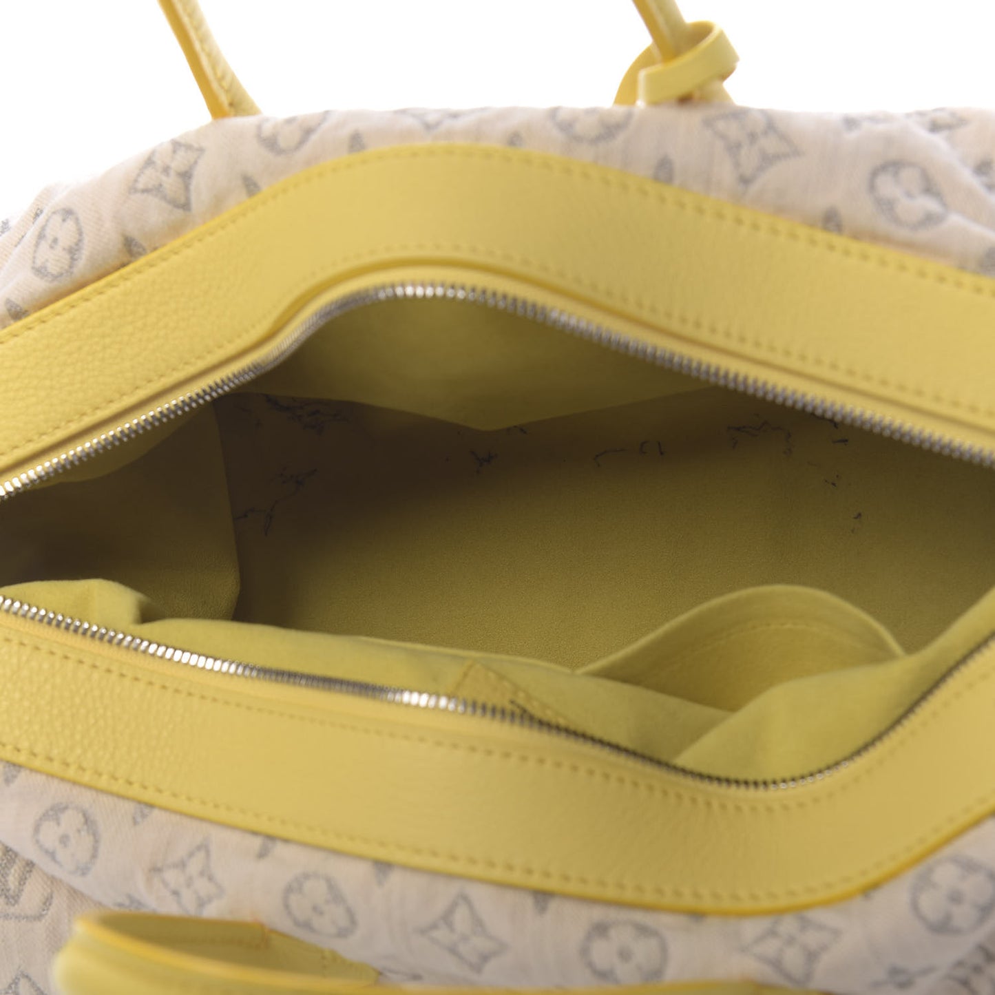 Monogram Denim Speedy Round Yellow