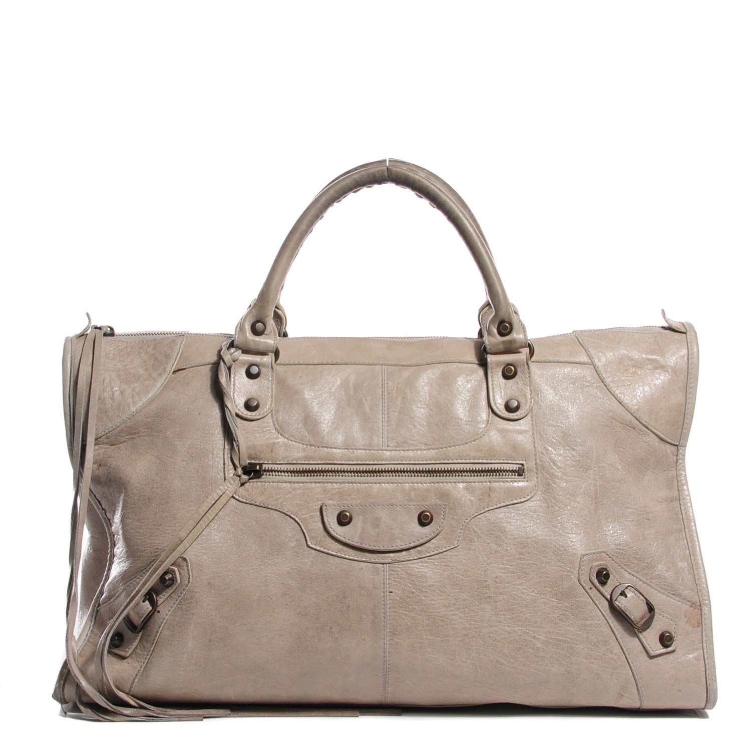 Balenciaga Chevre Classic Hardware Work Greige 1 of 10