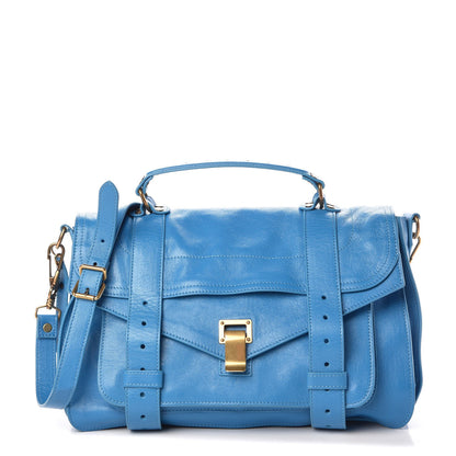 Proenza Schouler Lambskin Medium PS1 Satchel Rip Tide 1 of 8
