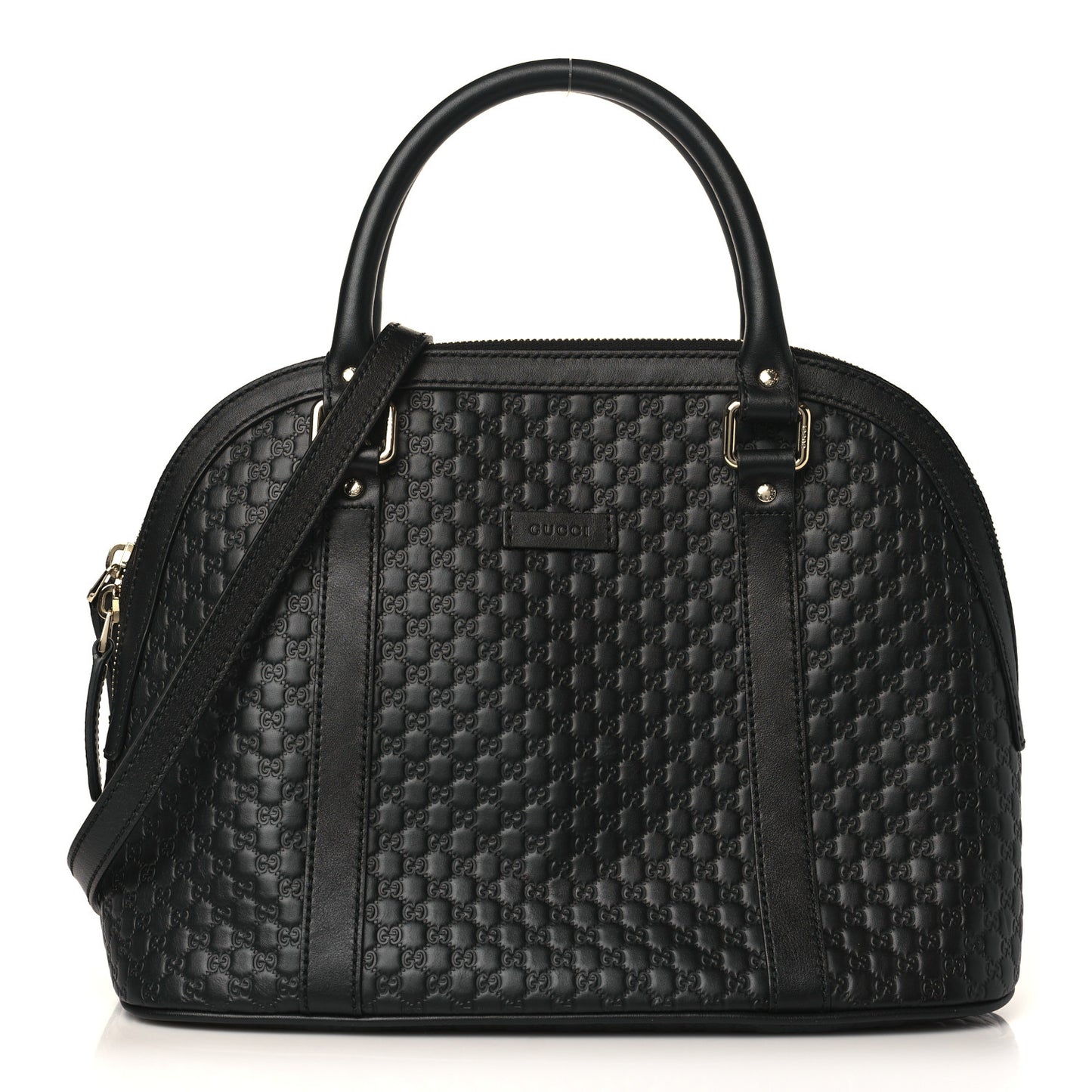 Microguccissima Medium Dome Bag Black