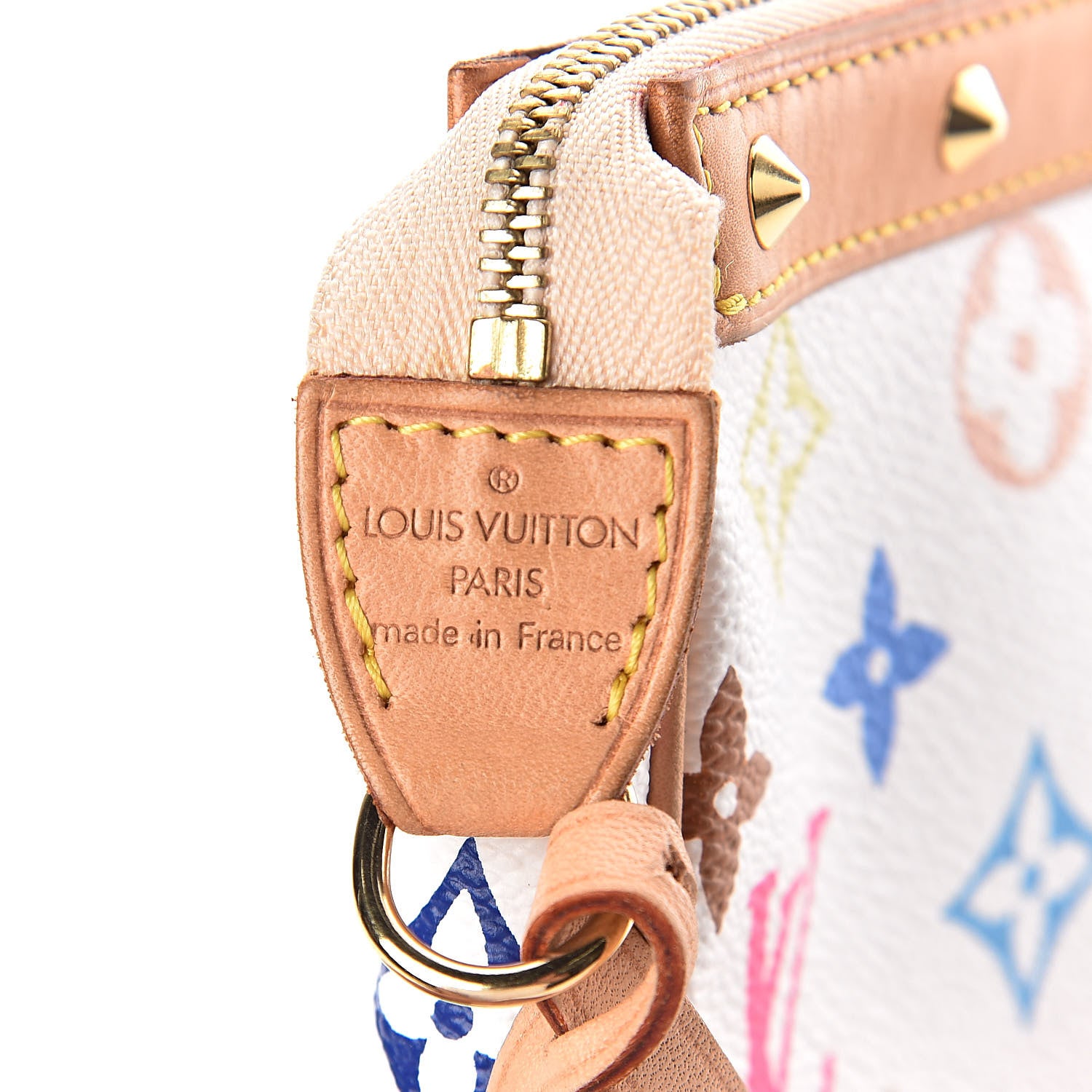 Louis Vuitton Monogram Multicolor Pochette Accessories White 7 of 10