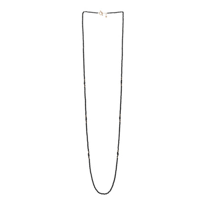 David Yurman 18K Yellow Gold Hematine Black Onyx Cable Berries Tweejoux Necklace 36" 3 of 6