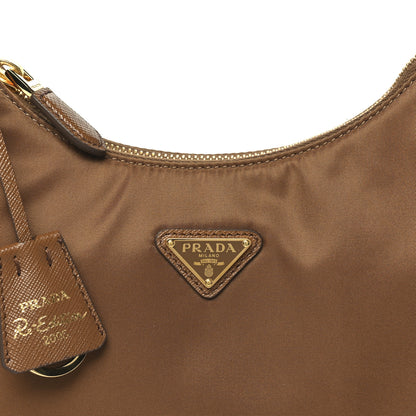 Prada Re-Nylon Saffiano Mini Re-Edition 2005 Bag Brandy 7 of 9