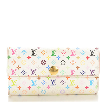 Louis Vuitton Monogram Multicolor Sarah Wallet White 1 of 6