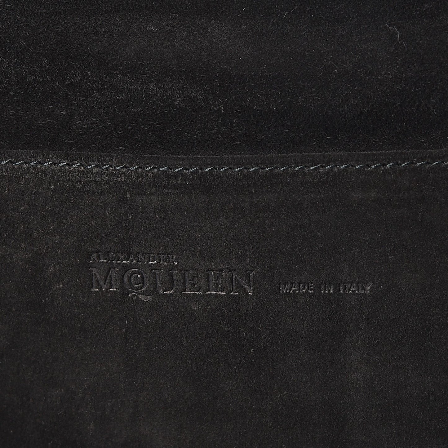 Calfskin Crocodile Embossed Large Envelope Clutch Black
