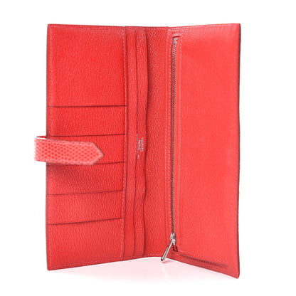 Hermes Lizard Bearn Gusset Wallet 5 of 8
