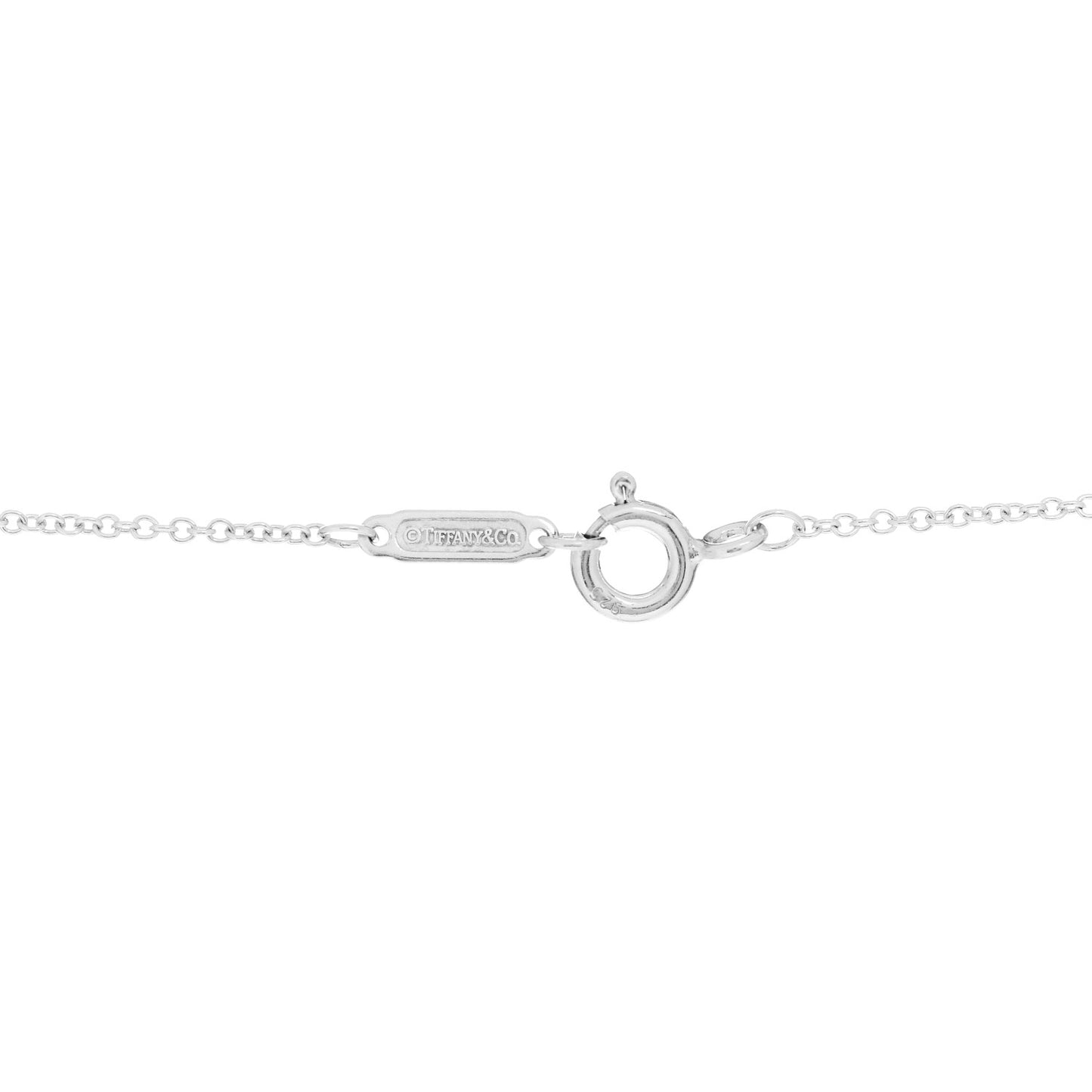 Sterling Silver Double Heart Lariat Pendant Necklace