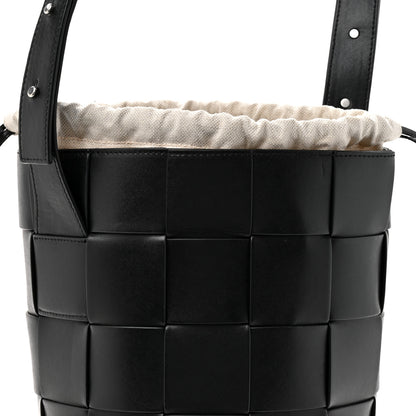 Bottega Veneta Nappa Maxi Intrecciato Cassette Lantern Bucket Bag Black 9 of 11