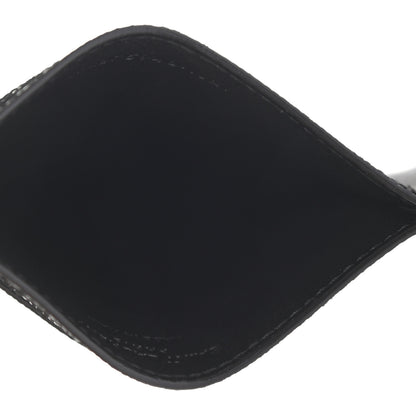 Saint Laurent Grain De Poudre Matelasse Chevron Monogram Credit Card Case Black 5 of 8