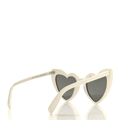 Saint Laurent Acetate Heart Frame Loulou SL181 Sunglasses White 4 of 7