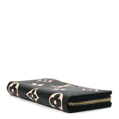 Louis Vuitton Empreinte Monogram Giant Zippy Wallet Black Beige 8 of 11