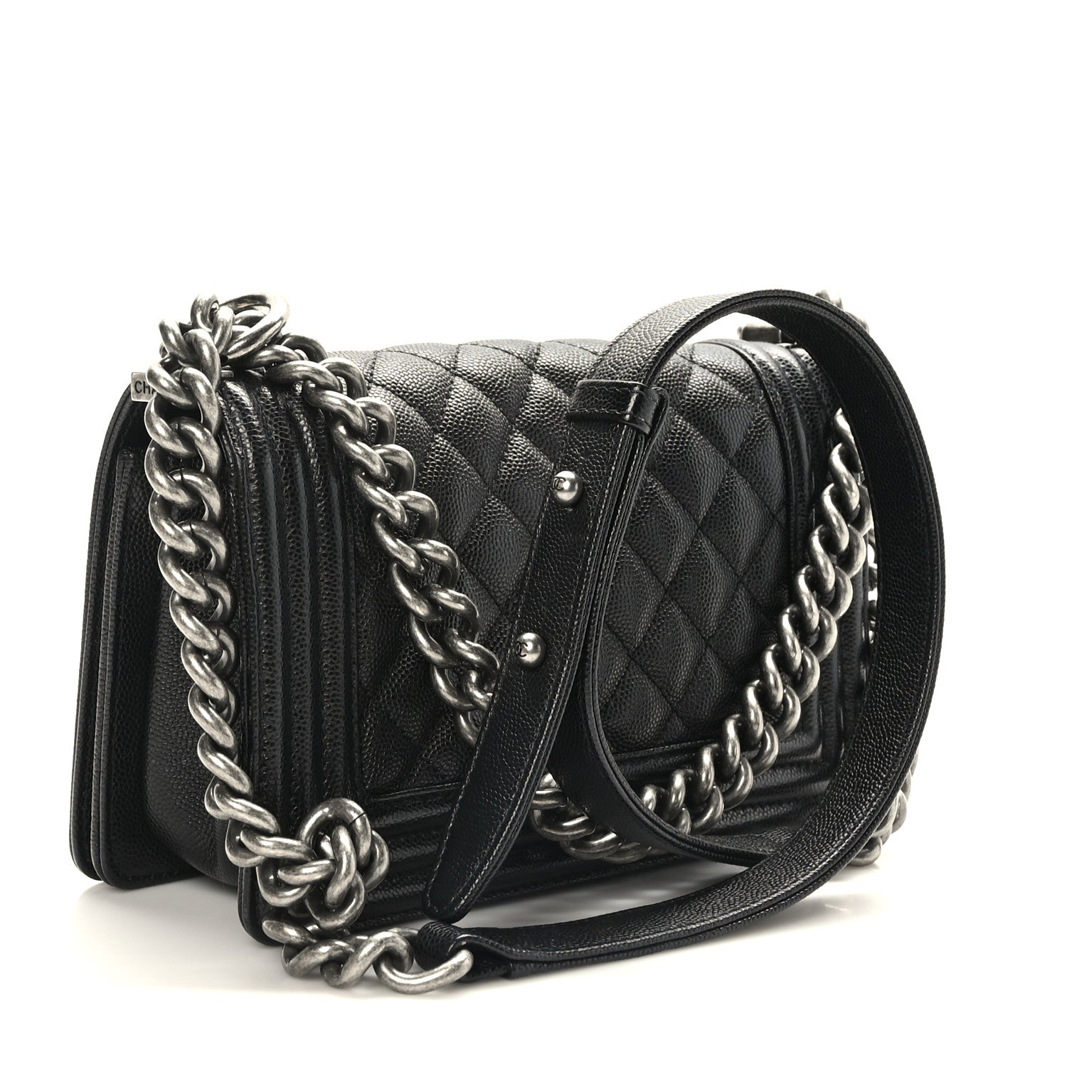Chanel Caviar Quilted Small Boy Flap Black 3 of 9