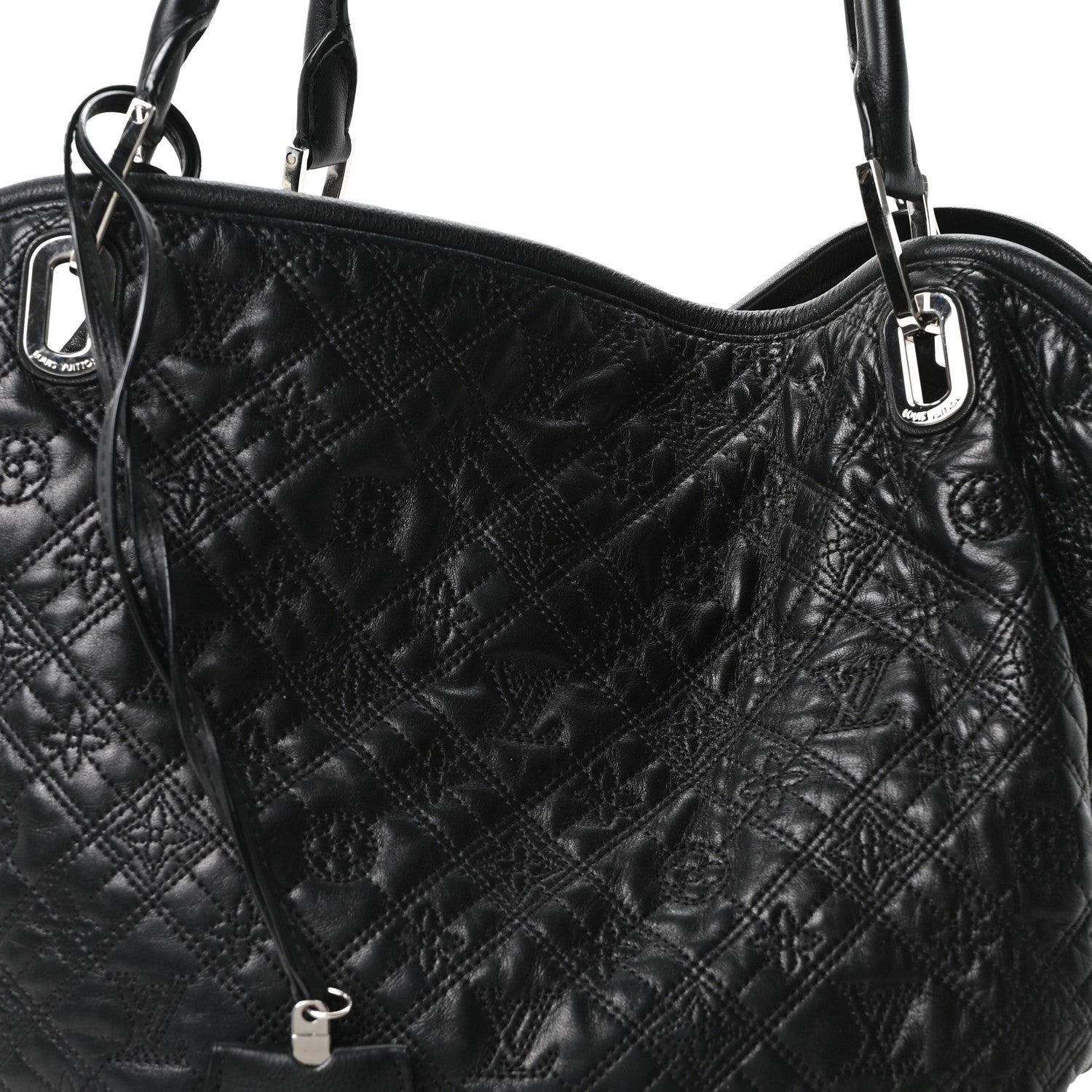 Louis Vuitton Monogram Lambskin Antheia Lilia GM Black 7 of 9